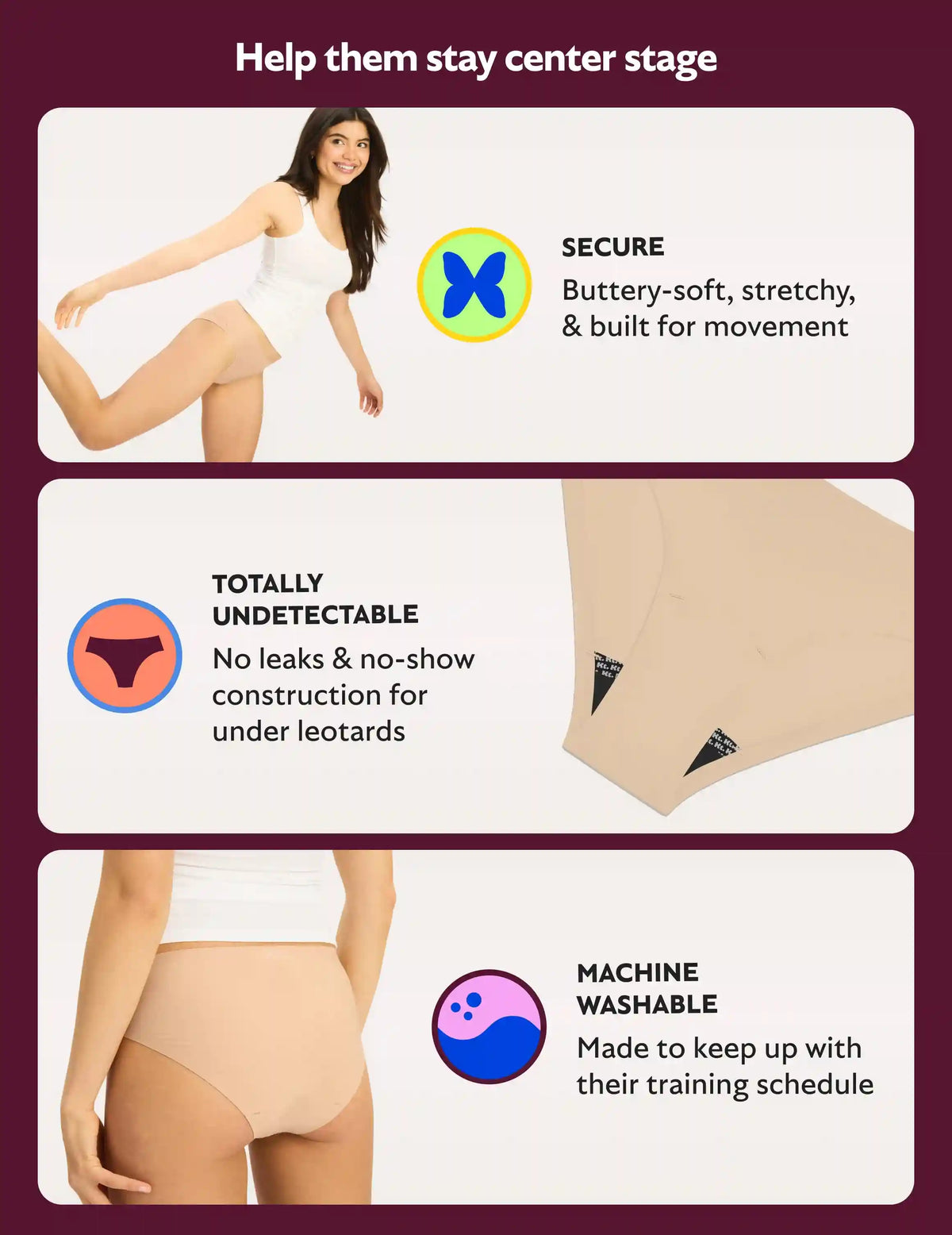 Teen StageProof™ Leakproof UltraThin Underwear