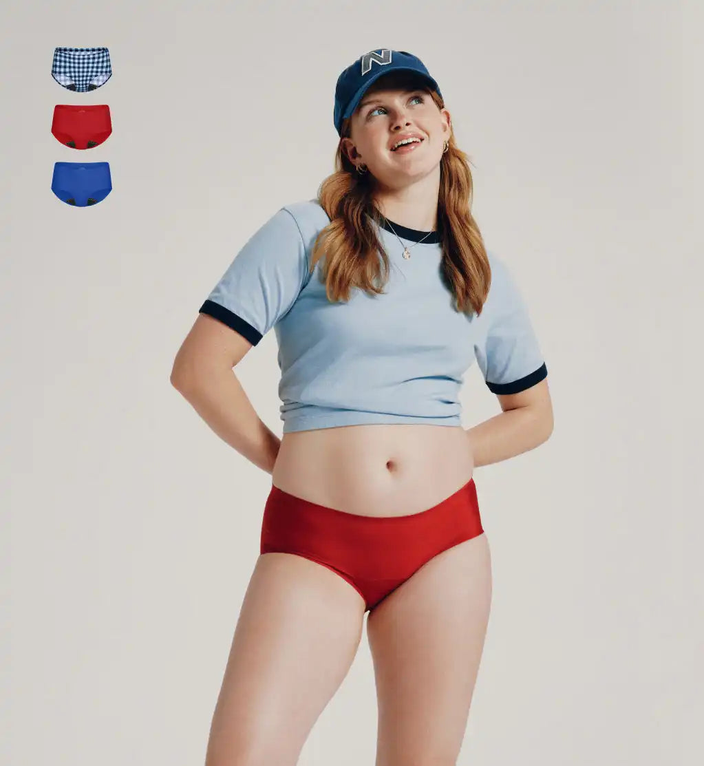 Teen Leakproof UltraThin No-Show Boyshort 3-Pack