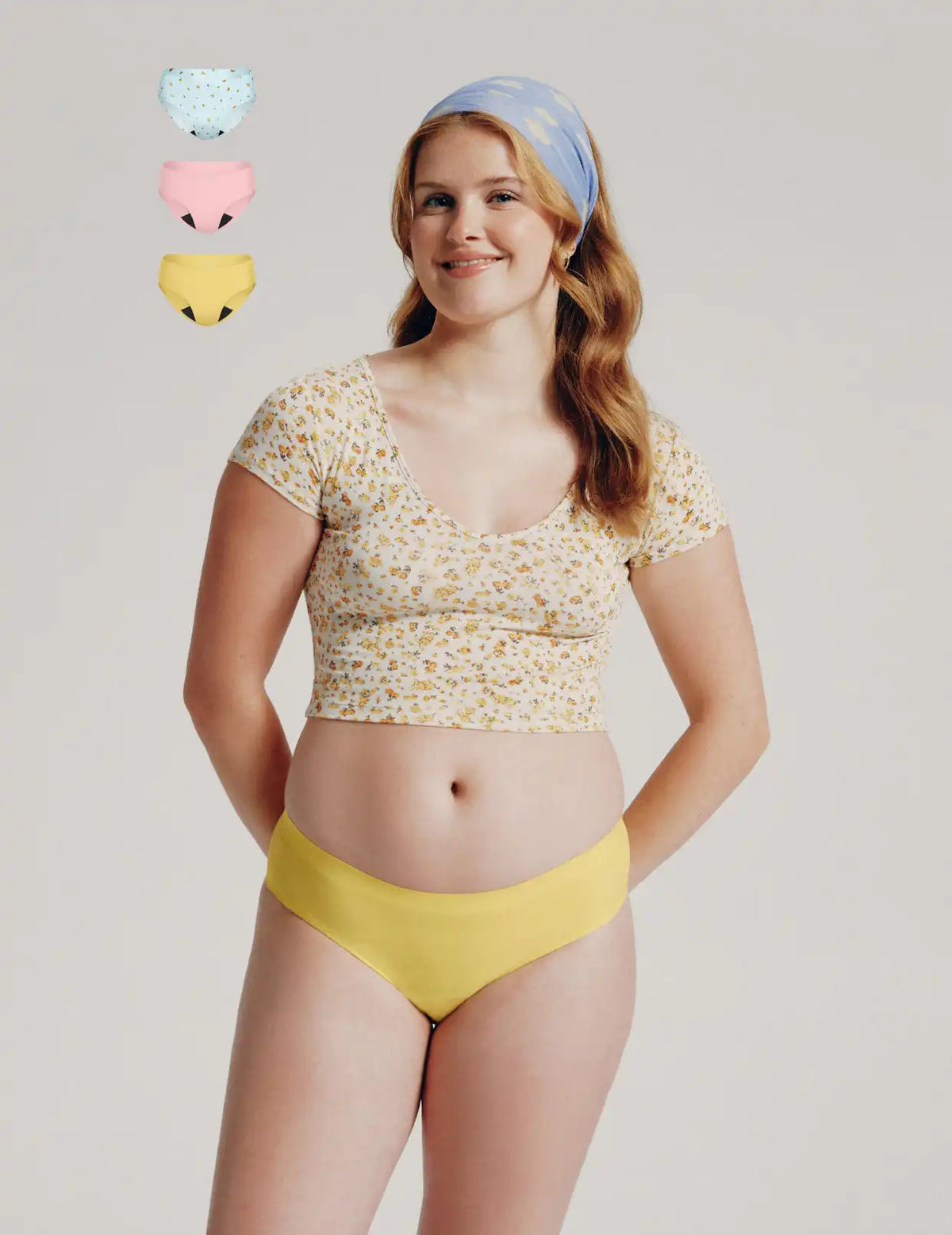 Teen Light Leakproof No-Show Bikini 3-Pack - Last Call