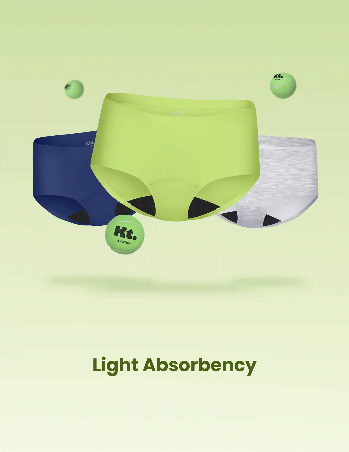 Teen Light Leakproof No-Show Boyshort 3-Pack - Last Call