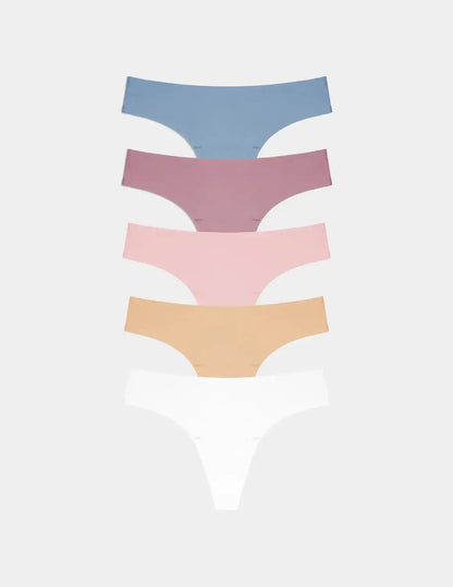 Essential No-Show Thong 5-Pack - Last Call