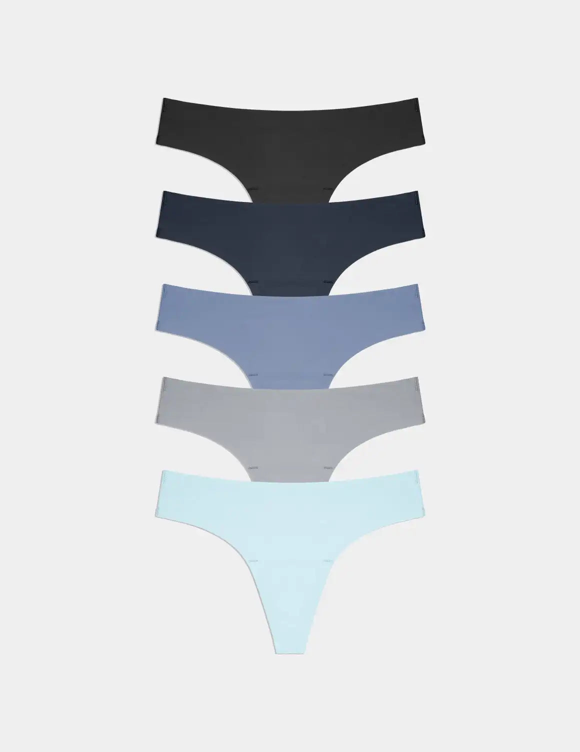 Essential No-Show Thong 5-Pack