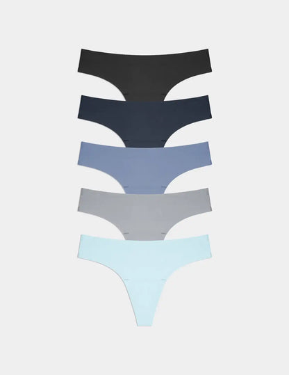 Essential No-Show Thong 5-Pack