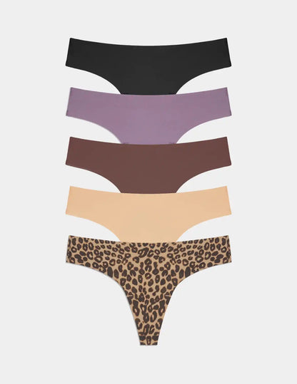 Essential No-Show Thong 5-Pack - Last Call