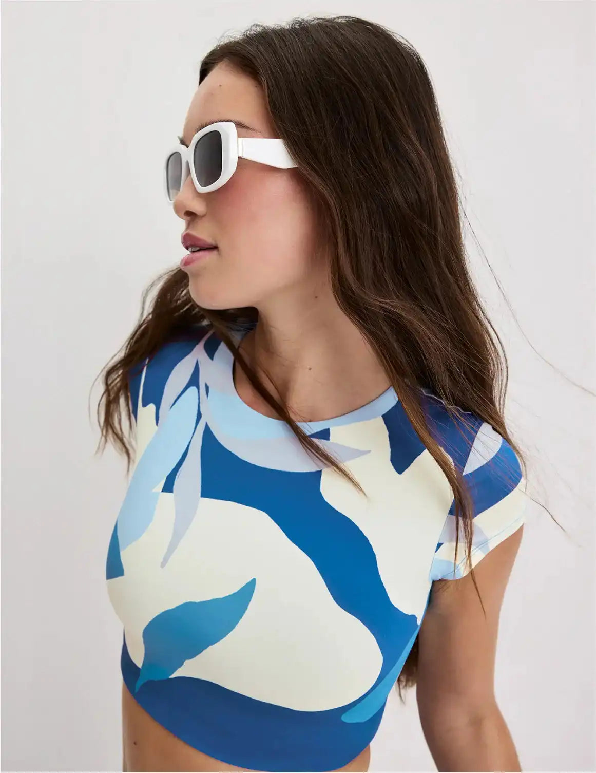 Teen High Tide Cropped Swim Top - Last Call