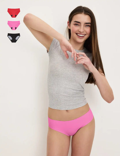 Teen Leakproof UltraThin No-Show Bikini 3-Pack - Last Call
