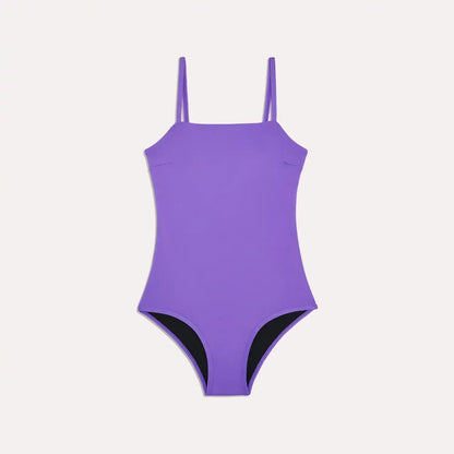 Teen Period Swim Square Neck One-Piece