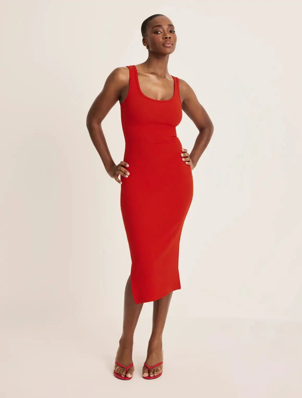 SculptRib™ Cotton Tank Dress