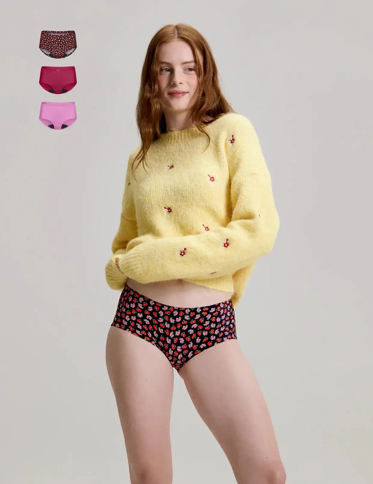Teen Light Leakproof No-Show Boyshort 3-Pack - Last Call