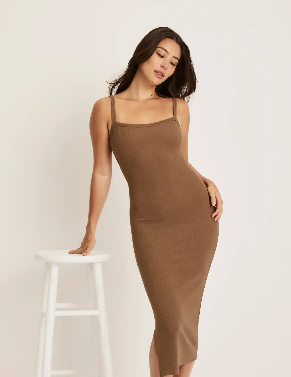 SculptRib™ Cotton Cami Dress