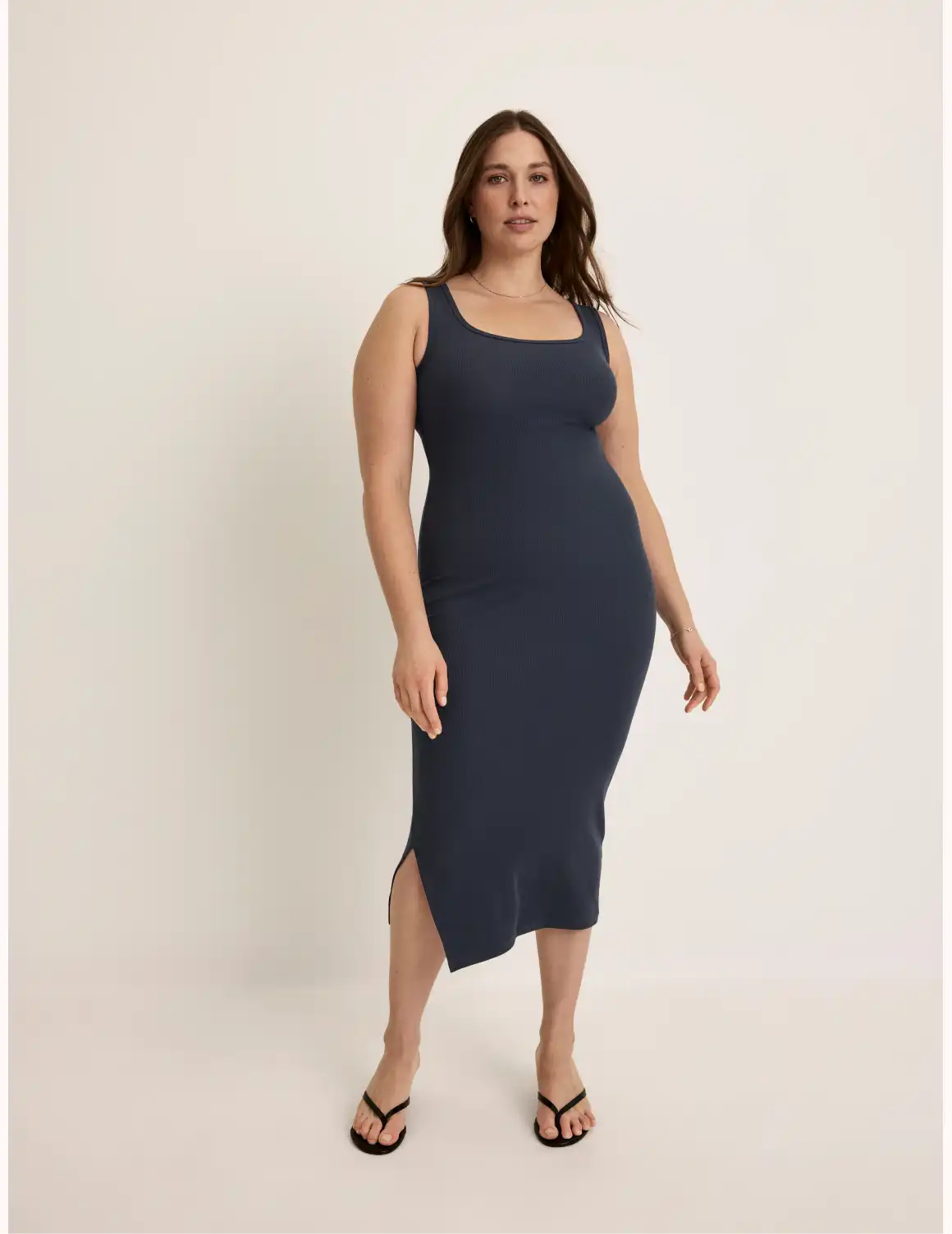 SculptRib™ Cotton Tank Dress