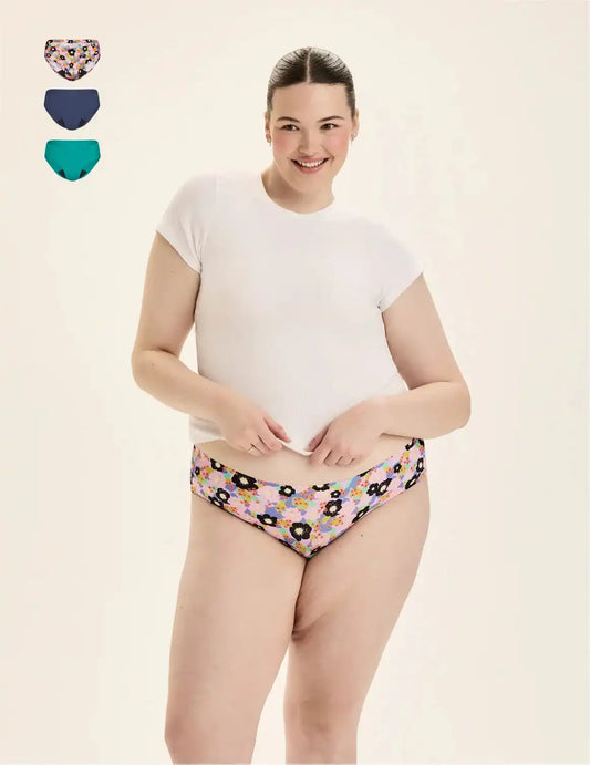 Teen Super Leakproof® No-Show Bikini 3-Pack - Last Call