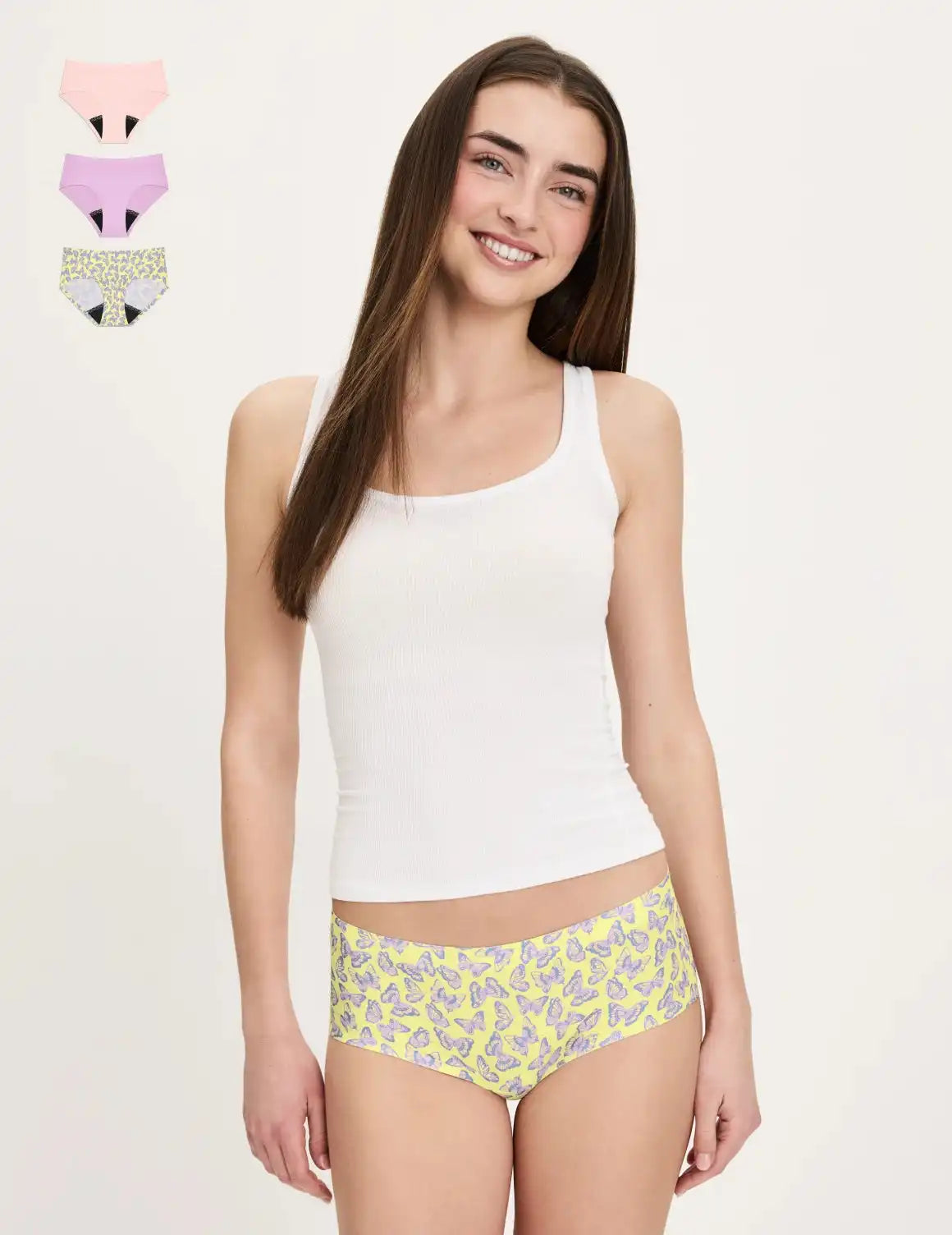 Teen Leakproof UltraThin No-Show Boyshort 3-Pack