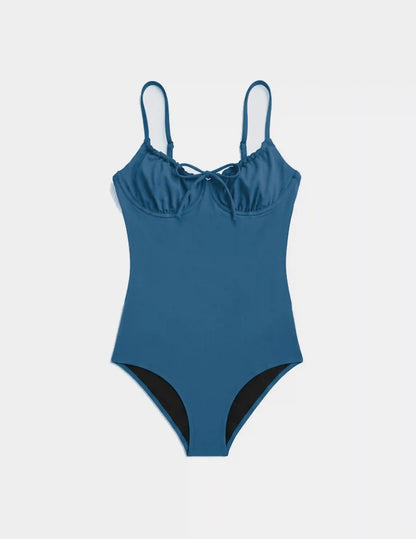 Teen Period Swim Front Tie One Piece