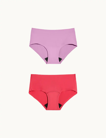 Teen Light Leakproof No-Show Boyshort 2-Pack - Last Call