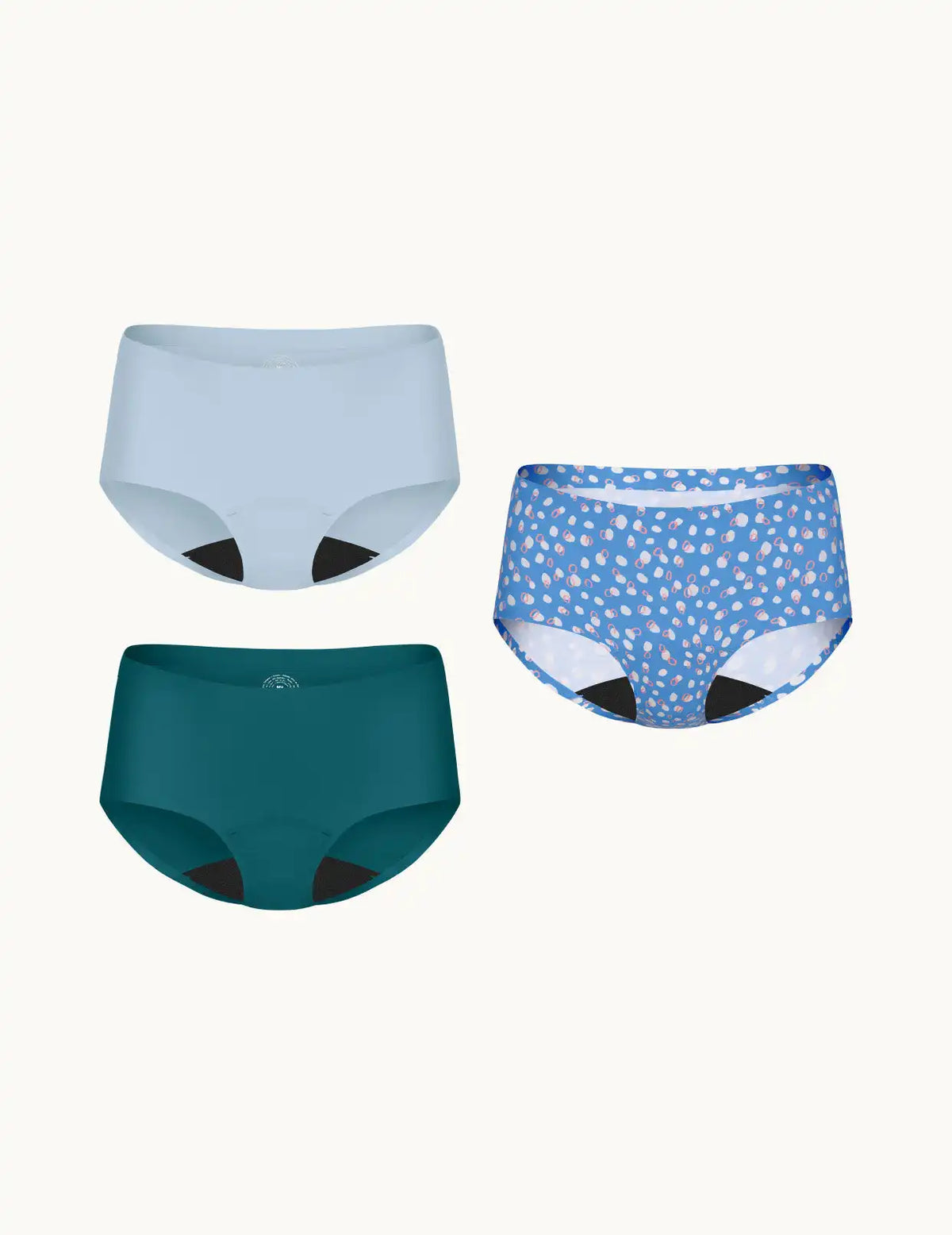 Teen Light Leakproof No-Show Boyshort 3-Pack - Last Call