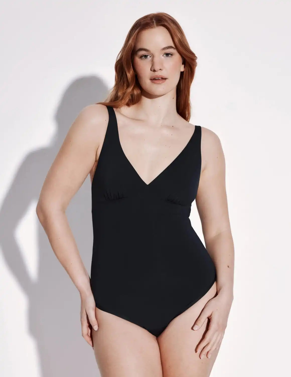 Leakproof Deep V One Piece Swimsuit - Long Torso
