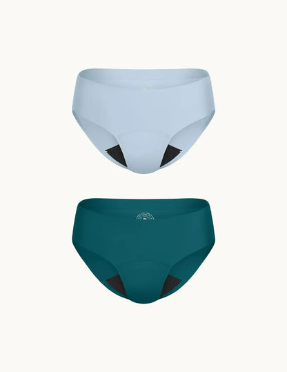 Teen Light Leakproof No-Show Bikini 2-Pack - Last Call