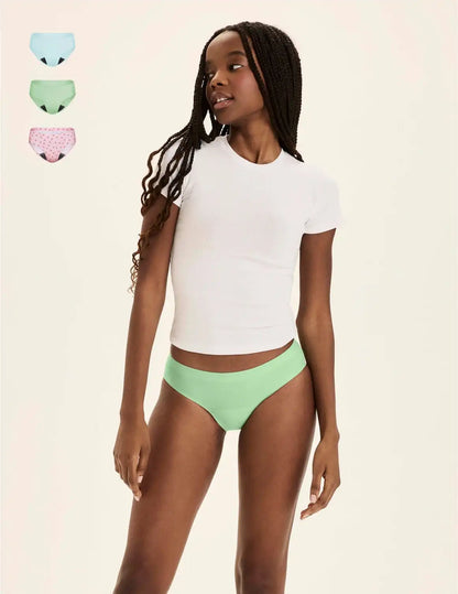 Teen Leakproof UltraThin No-Show Bikini 3-Pack - Last Call