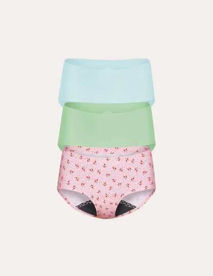 Teen Leakproof UltraThin No-Show Boyshort 3-Pack