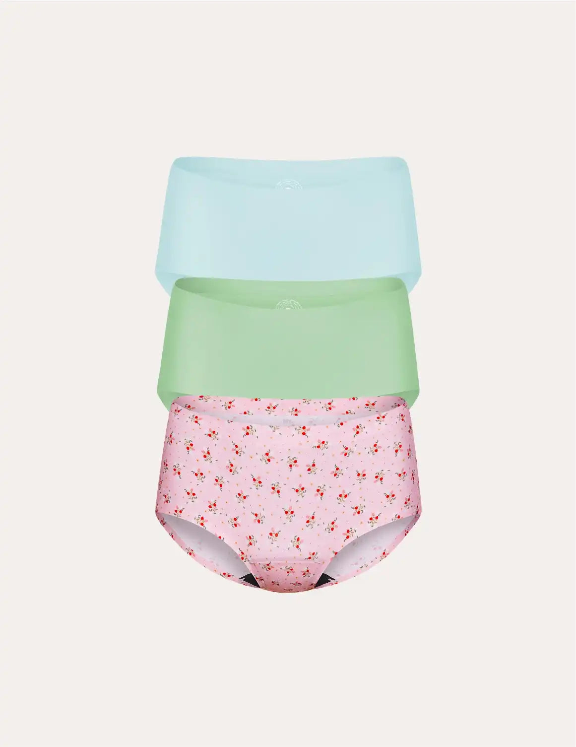 Teen Light Leakproof No-Show Boyshort 3-Pack