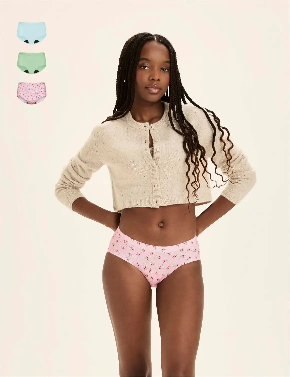 Teen Light Leakproof No-Show Boyshort 3-Pack - Last Call