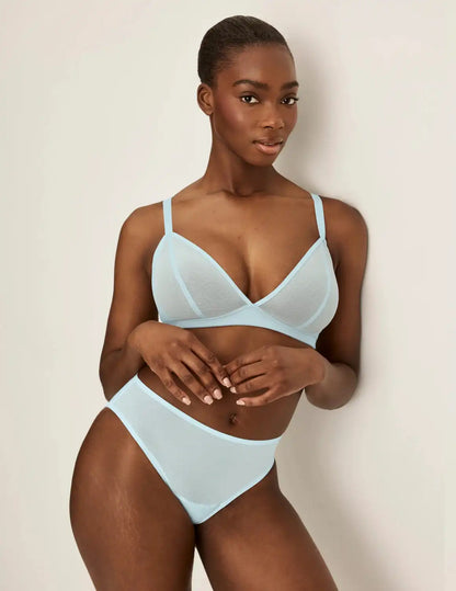 Mesh Deep V Bra