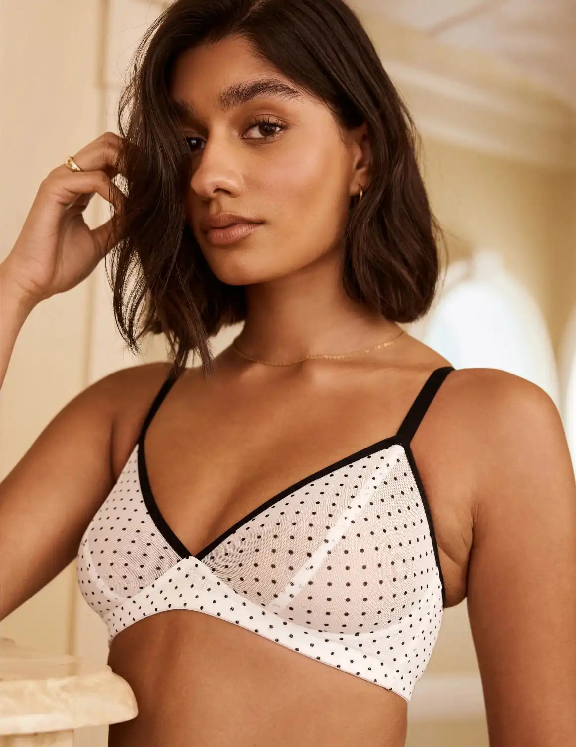 Mesh Deep V Bra - Last Call