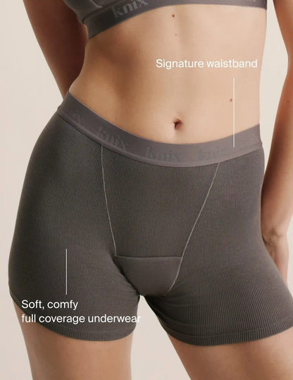 Leakproof Logo Modal Rib Boxer Brief - Last Call