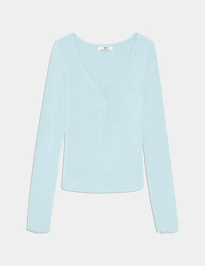 Modal Rib Long Sleeve Henley