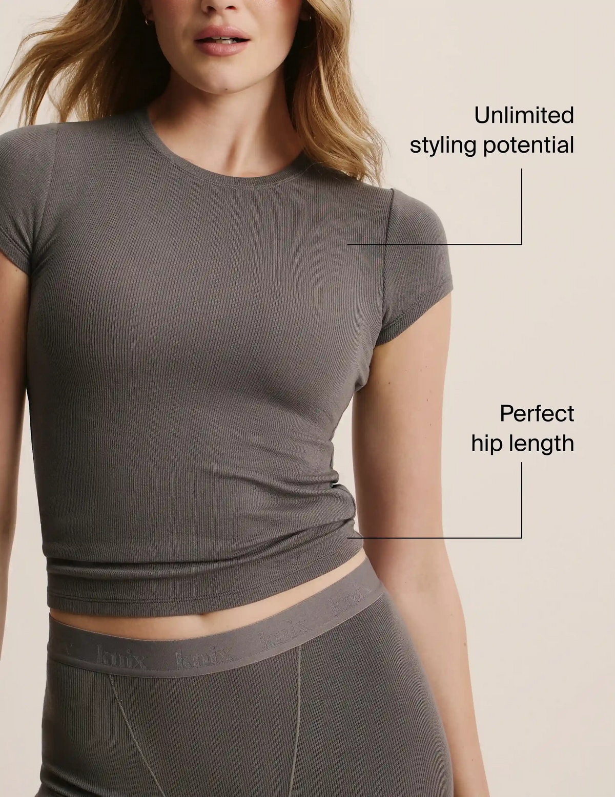 Modal Rib T-Shirt - Last Call