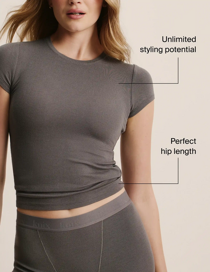 Modal Rib T-Shirt - Last Call