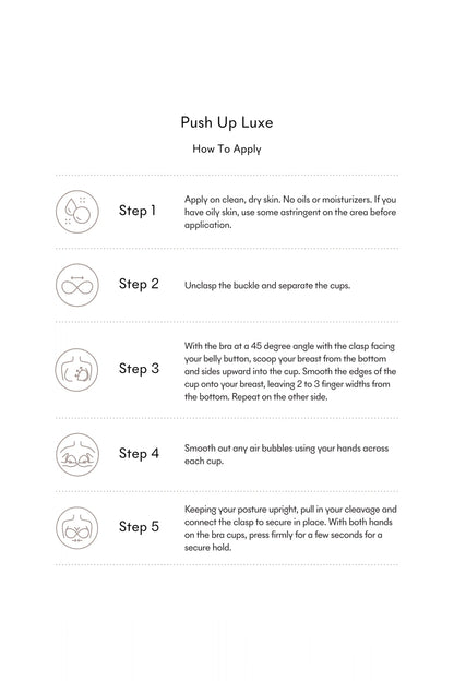 Push-Up Luxe Adhesive Reusable Bra