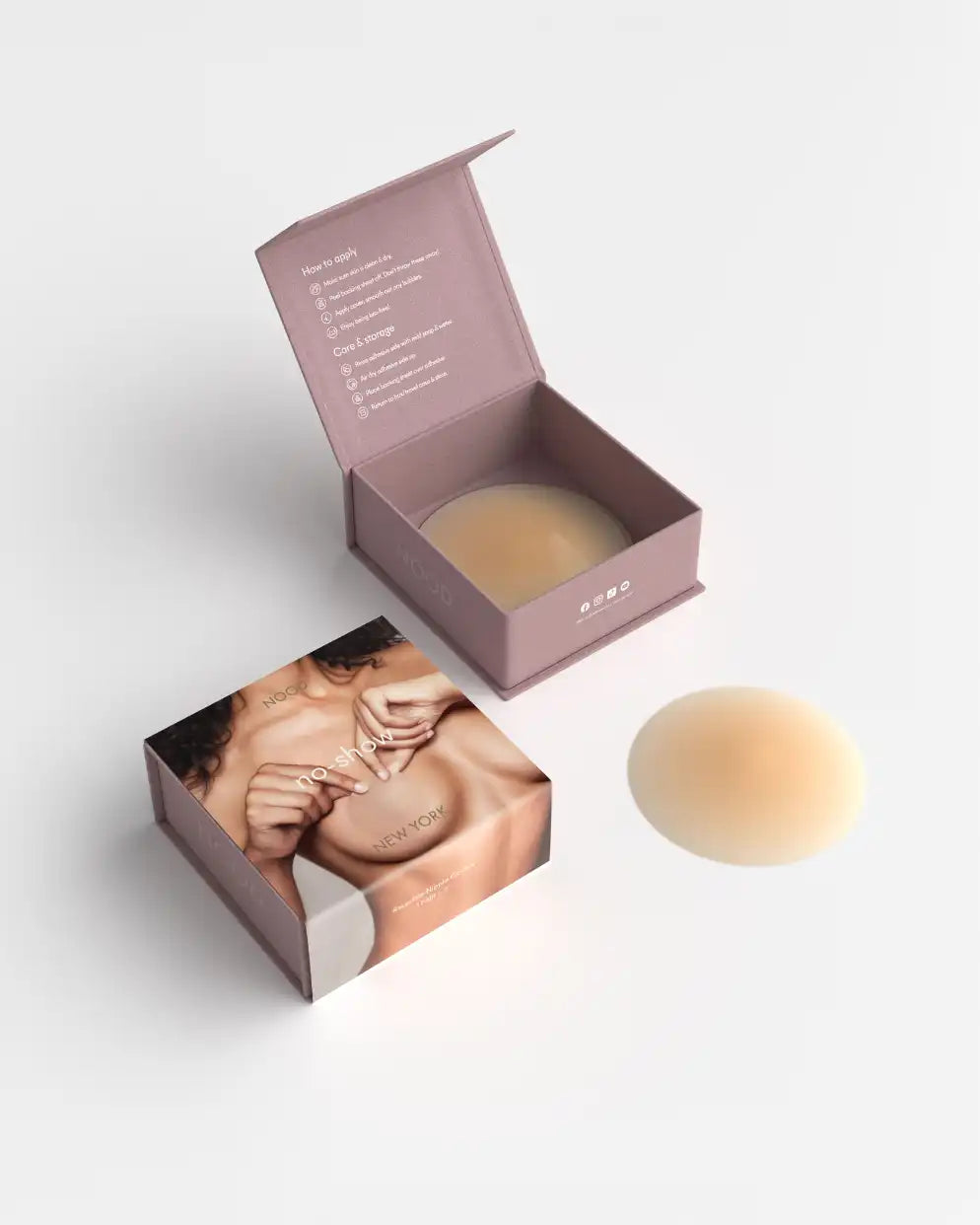 No-Show Adhesive Reusable Nipple Covers