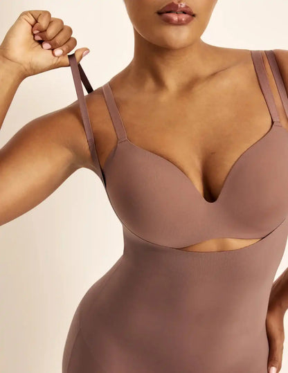 Customizable Open Bust Shaper Bodysuit