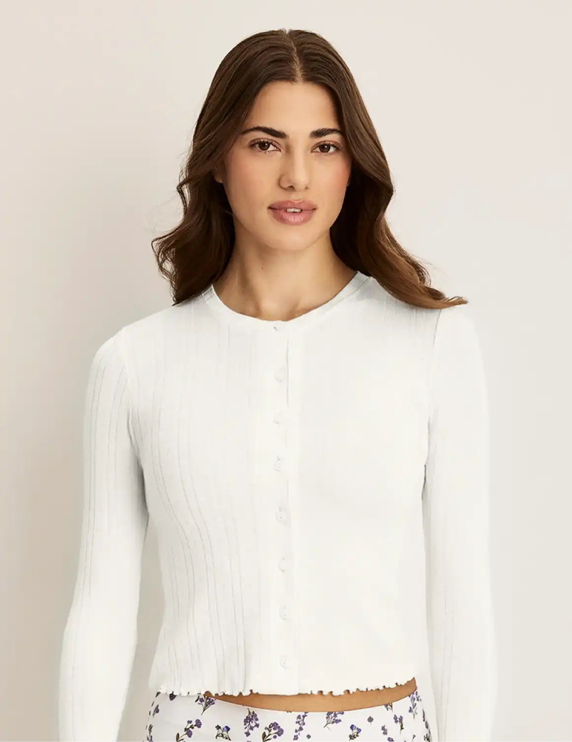 Pointelle Cardigan