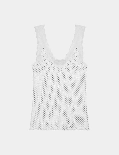 Pointelle Lace Tank