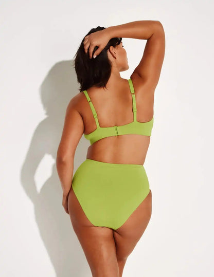 Ruched Deep V Bikini Top - Last Call