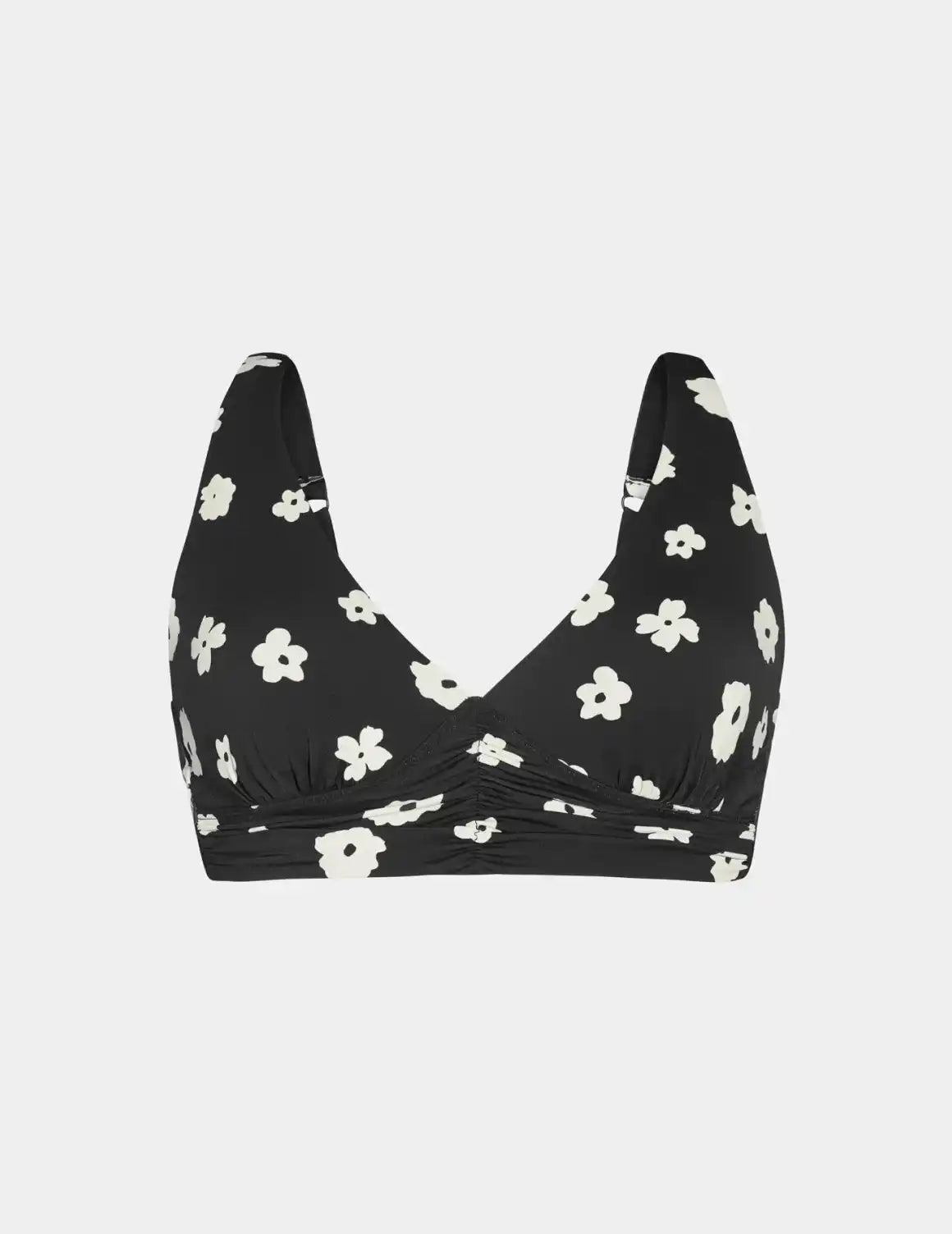 Ruched Deep V Bikini Top - Last Call