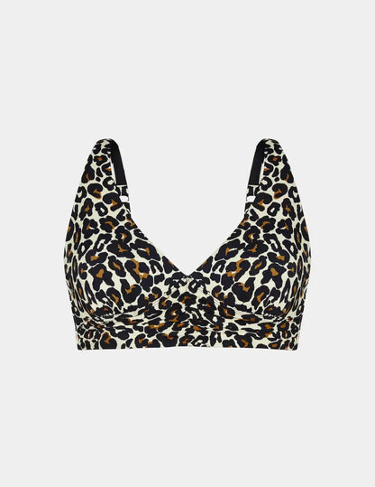 Ruched Deep V Bikini Top - Last Call