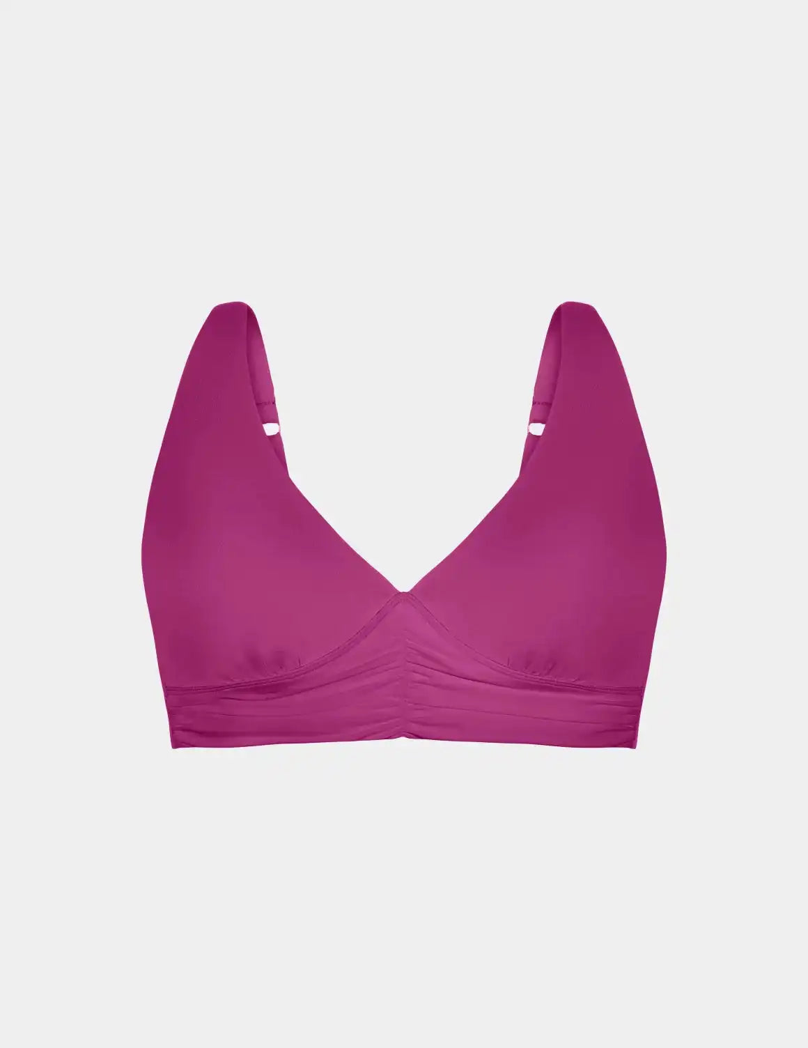 Ruched Deep V Bikini Top - Last Call