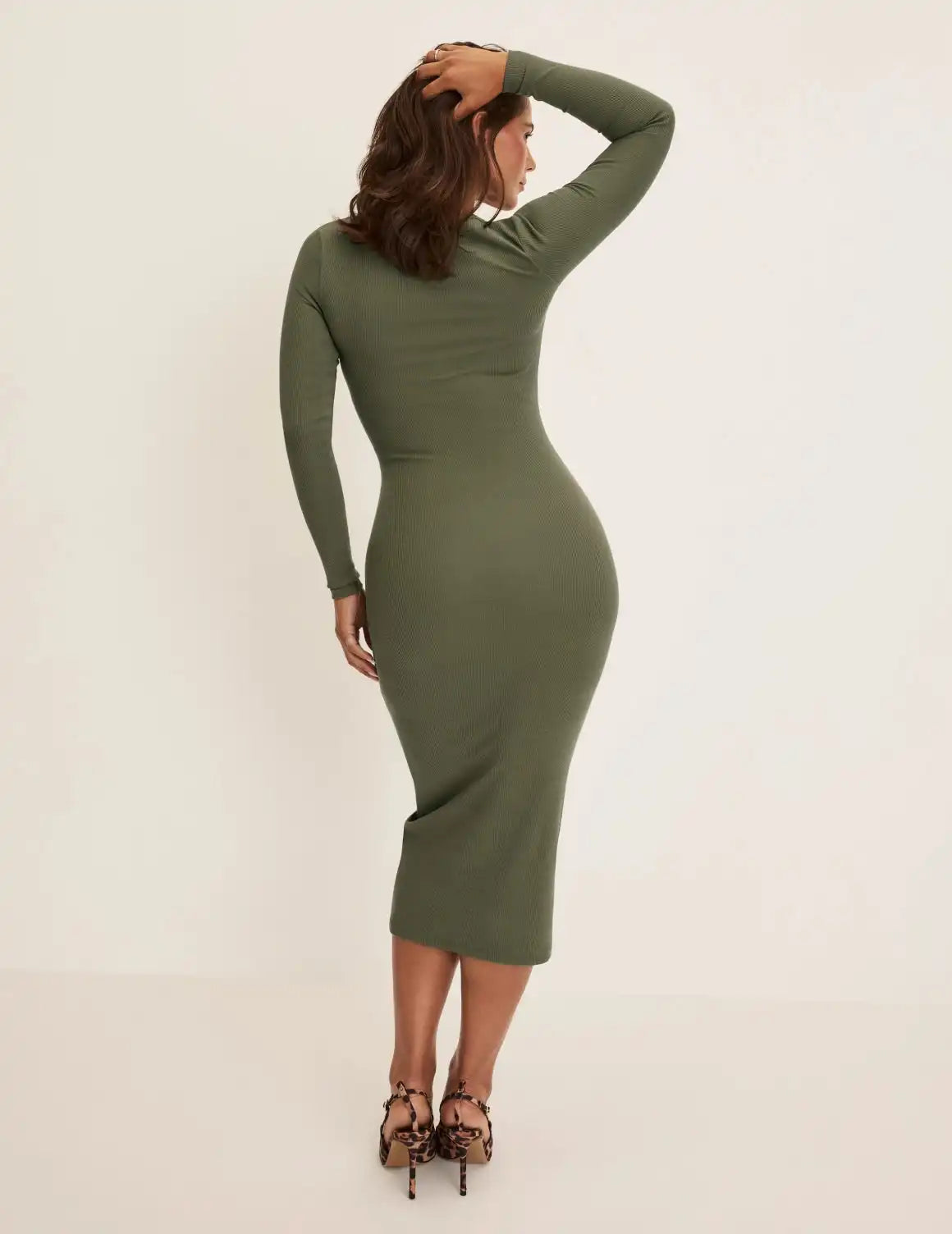 SculptRib™ Cotton Henley Dress