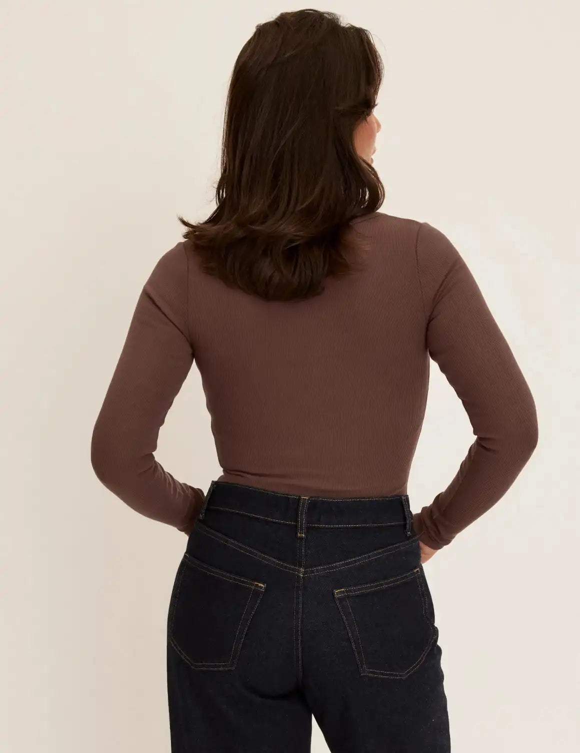 SculptRib™ Cotton Long Sleeve Top