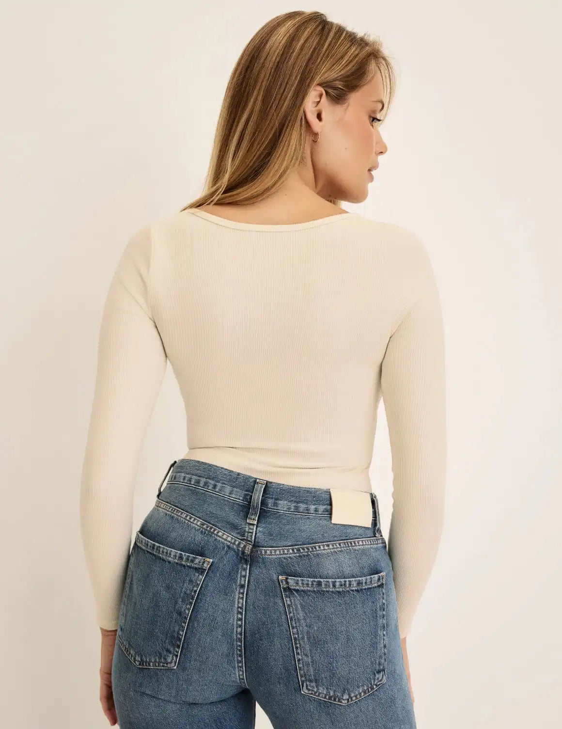 SculptRib™ Cotton Long Sleeve Top