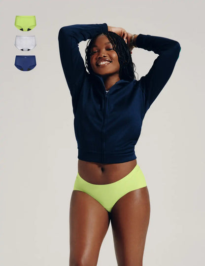 Teen Light Leakproof No-Show Boyshort 3-Pack - Last Call